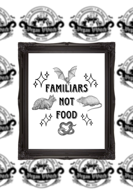 Familiars not food A5 print